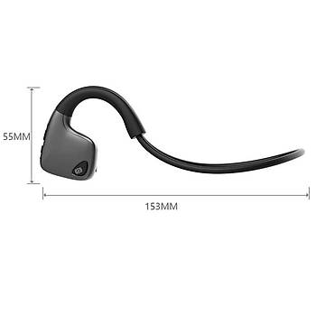 Bluetooth 5.0 R9 Kablosuz Kemik letimli Mikrofonlu Spor Kulaklk
