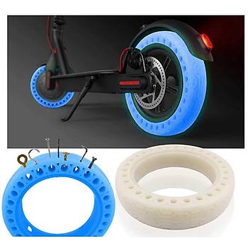 M365/Pro Elektrikli Scooter İçin Mavi Floresan Patlamayan Lastik