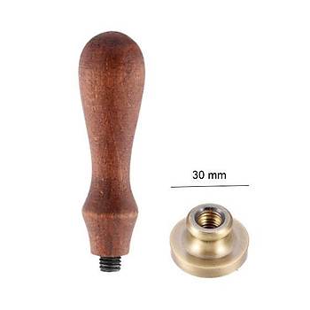 Bo� Mum M�h�r Bronz Damga Kafas� Yuvarlak 30mm Bronz