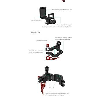 DJI Mavic Pro Kumanda Motor Bisiklet Tutucu CNC Gidona Monte 