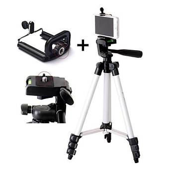Al�minyum Tripod Stand Telefon Tutucu Aparat� 4 Segmentli  Naylon Ta��ma �antal� 