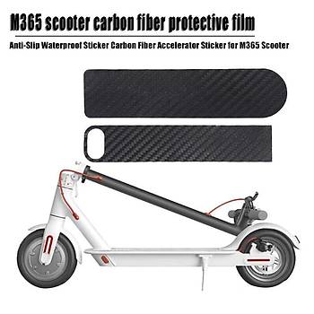 M365/Pro Elektrikli Scooter için Panel ve Gaz Karbon Desen Film