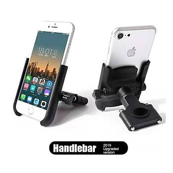 Alüminyum Motorsiklet Cep Telefonu Tutucu Stand USB Şarj Çıkışlı Gidona Montaj