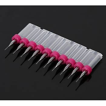 Tungsten Karbür PCB Kesme CNC Freze Ahşap İşleme 0.8mm 10 Adet 