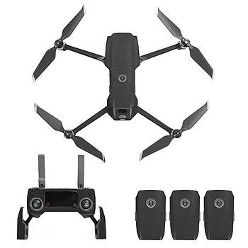 DJI Mavic 2 Zoom PVC Karbon Desenli Full Body kartma Seti