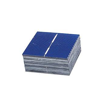 Polikristal Silikon Güneş Paneli Hücre Modülü 50 Adet 39x39mm 0.50A 0.5V