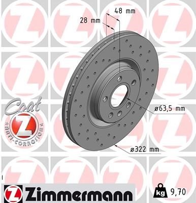 S90 V90 XC60 S60 V60 Ön Disk 17 İnç (322 mm) Sport (Performans Tip) ADET FİYAT