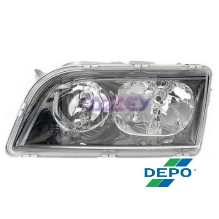 S40 V40 Siyah Krom Çerçevesiz Sol Far 2003-2004