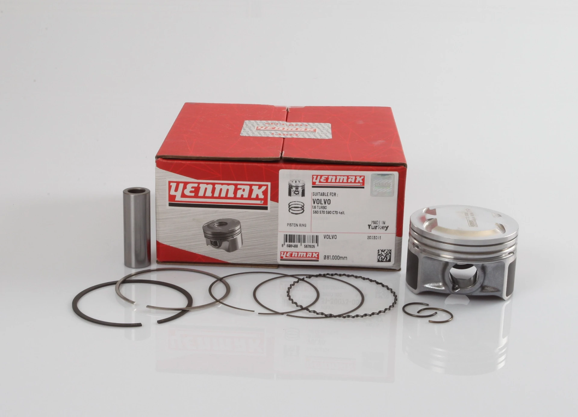 S60 S80 V70 C70 S70 V70XC 0,40 Ölçülü Piston Segman Kit (Adet Fiyatıdır)