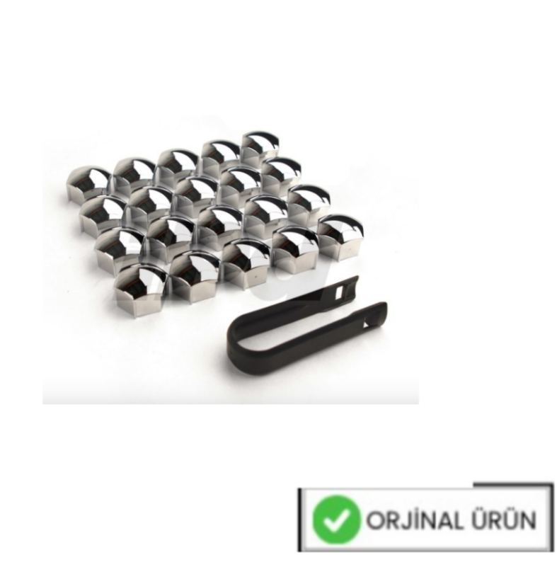 S90 V90 XC90 XC60 S60 V60 S80 XC40 Bijon Kapağı Parlak Krom