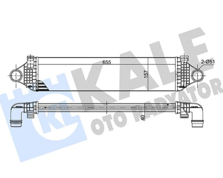 S60 V60 V40 V70 Turbo Radyatörü 1.5T 2.0T Dizel 2.0