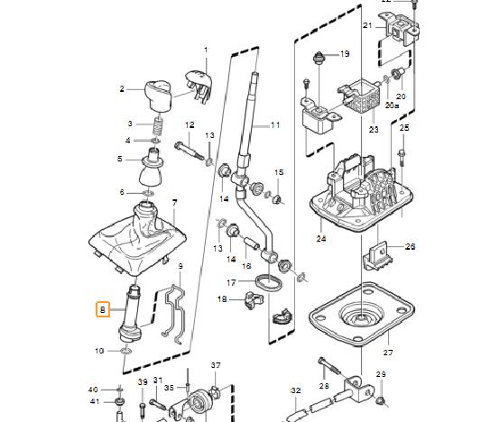 S40 V40 Vites Kolu Tube (Manuel Vites)
