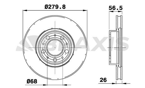 740 940 960 S90 V90 Ön Disk 280mm