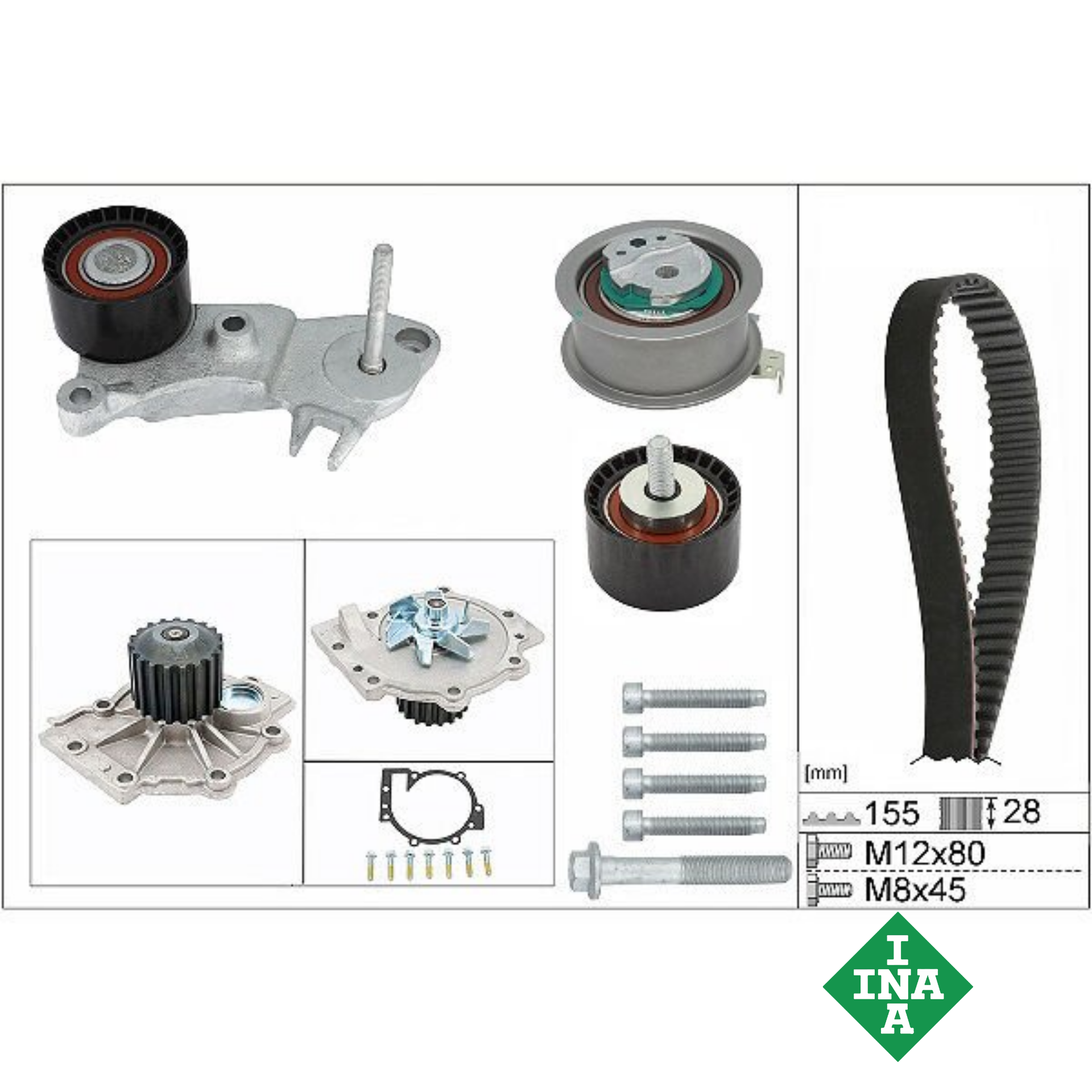 V40 XC40 S60 V60 XC60 V70 XC70 S80 S90 V90 XC90 Triger Seti + Devirdaim  2.0 Dizel D4