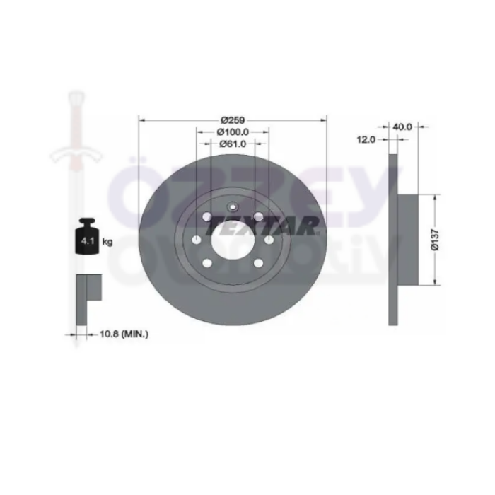 440 460 480 Ön Disk Havasız