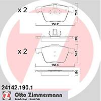 Volvo V70 S80 V60 S60 XC70 Balata Kiti n 16,5 n