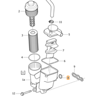 S40, S60, V50, V60, XC60, XC70, C30, C70 Motor Ya Filtresi Adaptr Contas