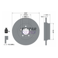 Volvo S60 S80 V70 XC70 Arka Fren Diski (288 mm)