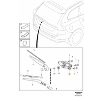 VOLVO XC60 XC70 V70 ARKA CAM SLECEK MOTORU