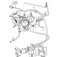 Volvo 850 S70 V70 C70 XC70 XC90 S60 S80 Turbo Balant Hortumu