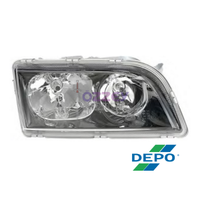 Volvo S40 V40 Sol Far Siyah Krom erevesiz 2003-2004