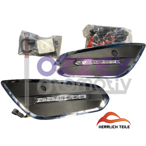 S60 Sis Kapa�� Sa� ve Sol Kromlu Ledli Montaj Kablosu �le Beraber Set 2011-