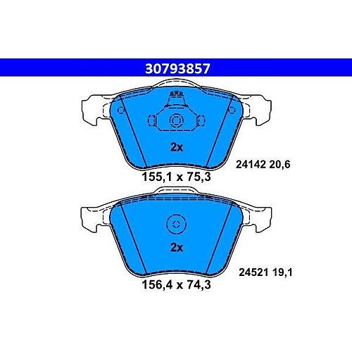 V70 S80 V60 S60 XC70 Balata Kiti �n 16,5 �n�