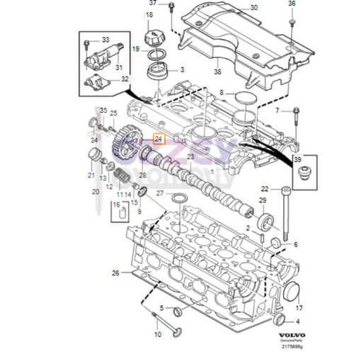 S40 V40 Eksantrik Di�lisi Vvt Kasna�� 2000-2004