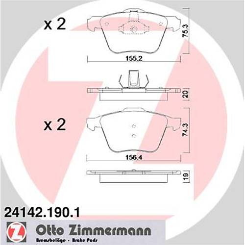 V70 S80 V60 S60 XC70 Balata Kiti �n 16,5 �n�