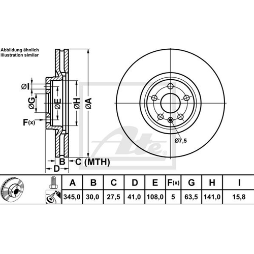 S60 V60 XC40 XC60 XC90 S90 V90 �n Fren Diski 18 �n� (345mm)