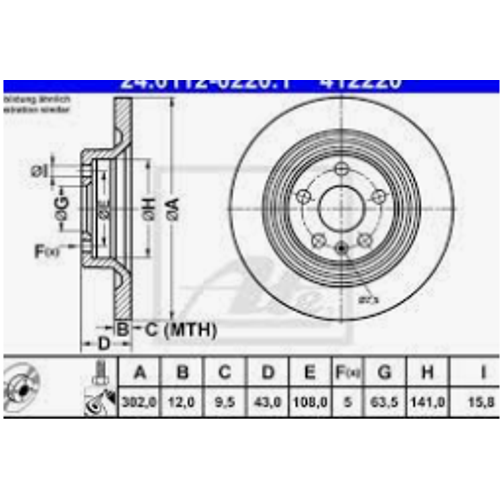 S90 V90 XC60 S60 V60 Arka Fren Diski 16 Inc