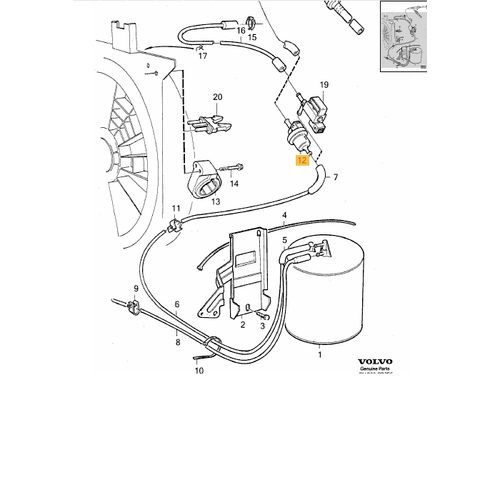 850 960 C70 S70 V70 S90 V90 Hava Tahliye Valfi