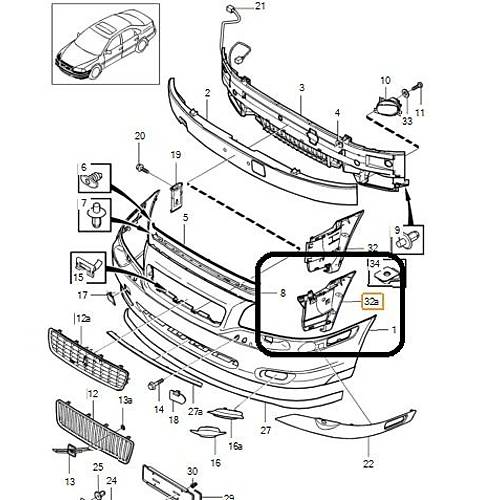 S80 �n Tampon Braketi Sa� 2004-2006