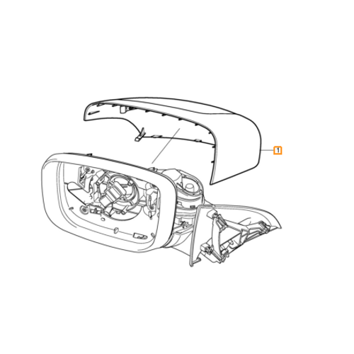 XC60 2009-2013 AYNA KAPA�I SA� KROM R DESIGN N�KEL KAPLAMA