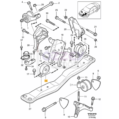 S40 V40  Alt Travers Takozu �n 1996-2004