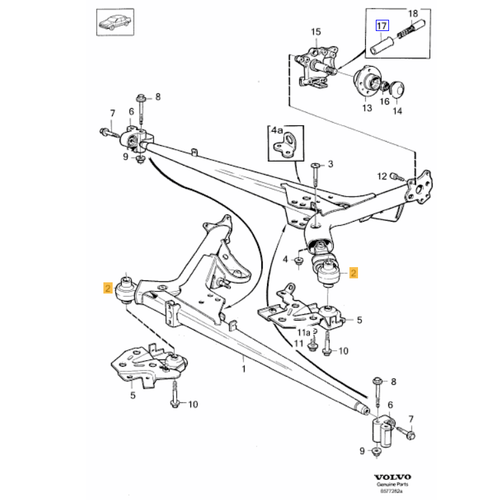 S70 V70 850 C70 Arka Dingil Burcu
