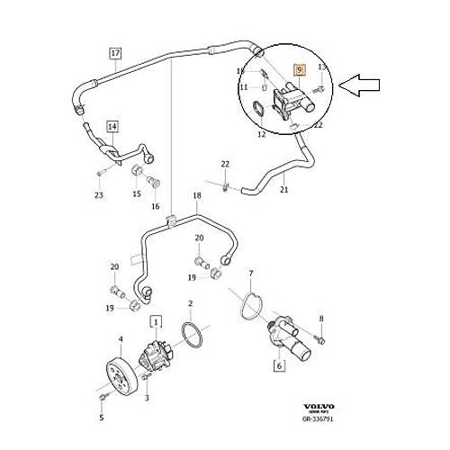 S60 S80 V70 XC60 XC70 Termostat Yuvas� 2.0 Benzinli
