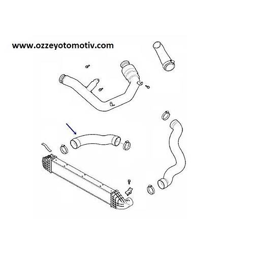 S60 V60 XC60 S80 XC70 Turbo Radyat�r Hortumu