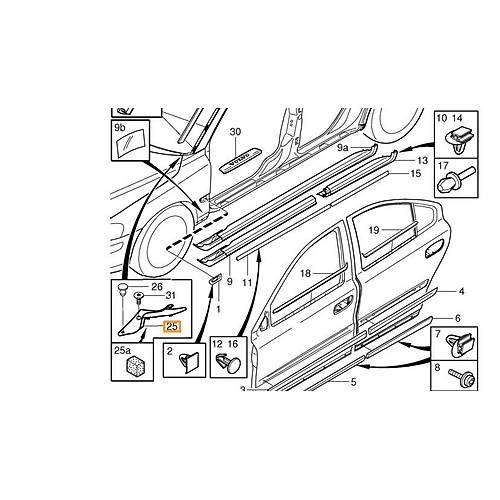 S60 V70 XC70 �n Cam U� Plastik Kaplamas� Sol