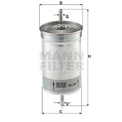 850 S90 V90 S70 V70 C70 V70XC Benzin Filtresi