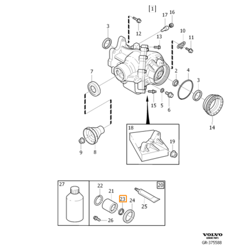 S70 S60 V70 S80 XC70 XC90 AWDKardan Mili Contas� 43 mm