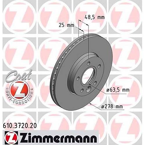 V40 2013- FREN D�SK� �N 15 �N� (278 mm)