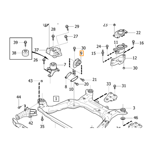 S60 V60 S80 V70 XC60 XC70 MOTOR KULA�I TAKOZU ALT 31277313