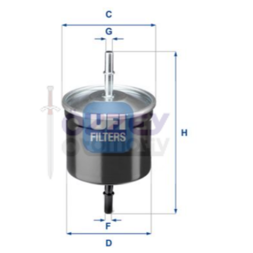 C70 V70 XC70 S40 V40 S60 S80 XC90 Yak�t Filtresi Benzinli