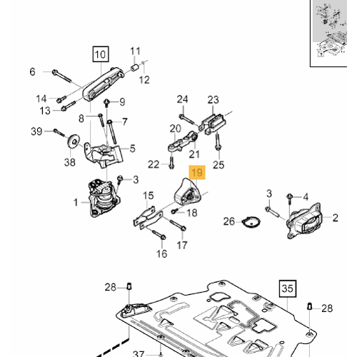 S90 V90 S60 V60 XC60 XC90 Motor Takozu Braketi 2.0 Benzinli Turbolu