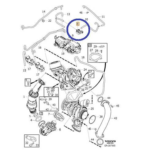 S60 S80 S90 V40 V60 V70 V90 XC40 XC60 XC90 Turbo Kontrol Valfi D4 Motor