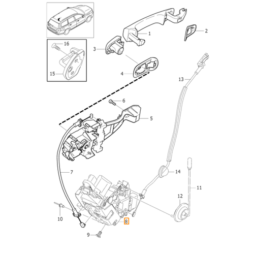 S80 Kap� Kiilit Mekanizmas� Sa�