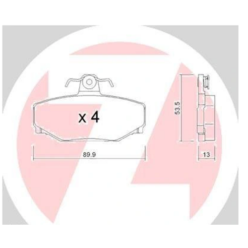 S70/V70/XCV70/S90/V90 Balata Kiti Arka AWD