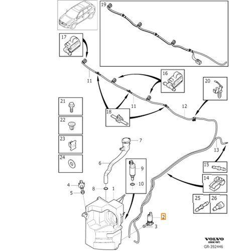 YIKAYICI POMPA �N CAM VE ARKA CAM /  XC60 2014-2017