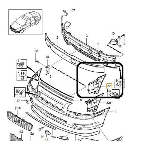 S80 �n Tampon Braketi Sa� 1999-2003